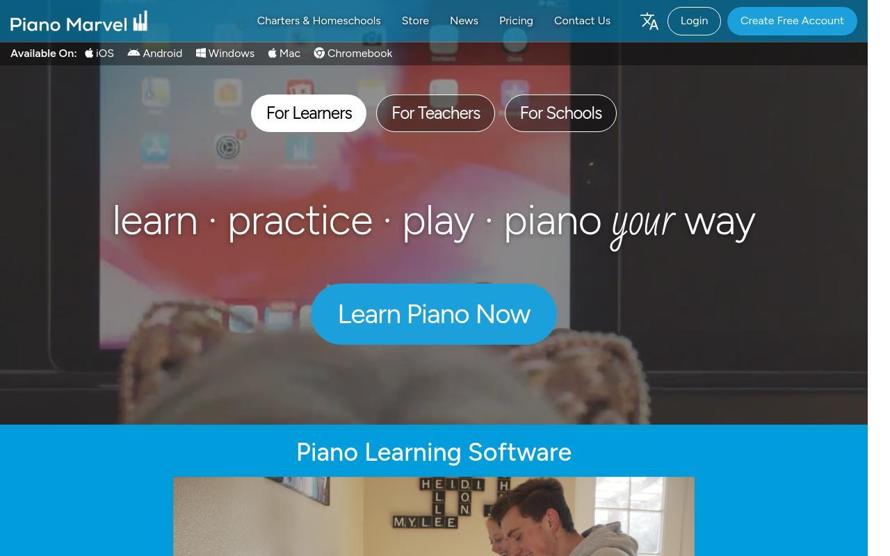 Piano Marvel screenshot