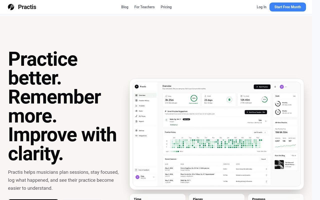Practis screenshot
