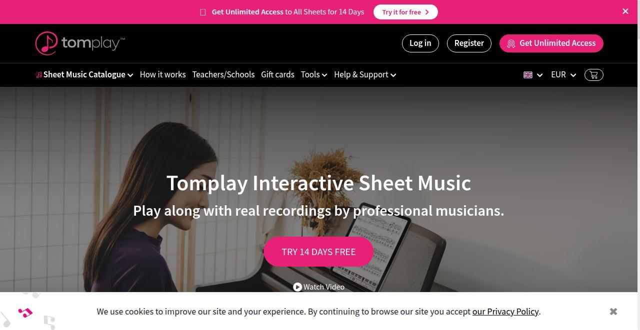 Tomplay screenshot